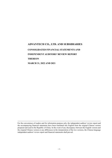Thumbnail Advantech Quarterly Report 2022-q1