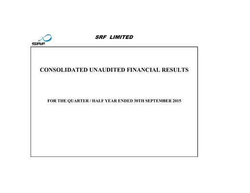 Thumbnail SRF Limited Quarterly Report 2015-q2