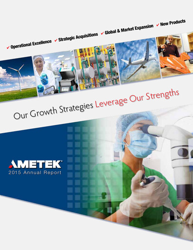 Thumbnail Ametek Annual Report 2015