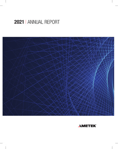 Thumbnail Ametek Annual Report 2021