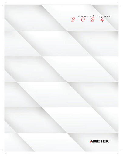 Thumbnail Ametek Annual Report 2024