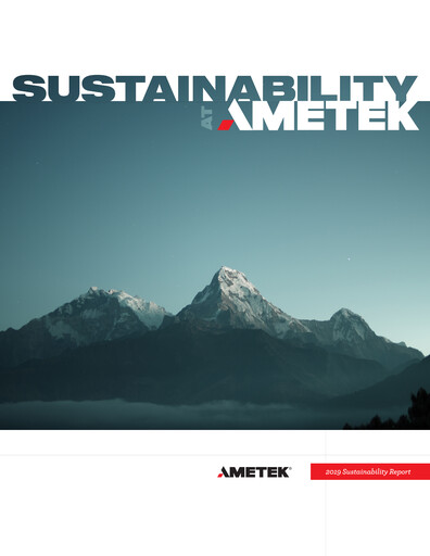Thumbnail Ametek Sustainability Report 2019