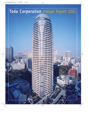 Thumbnail TODA corp Annual Report 2002
