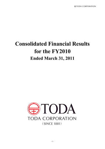 Thumbnail TODA corp Financial Statement fy2010