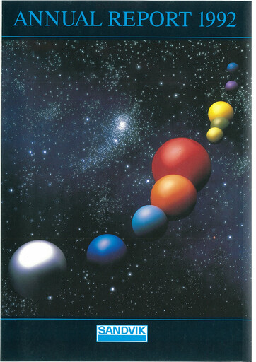 Thumbnail Sandvik Annual Report 1992