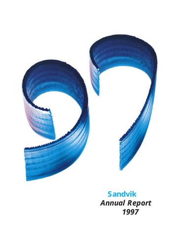 Thumbnail Sandvik Annual Report 1997