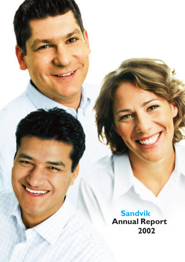 Thumbnail Sandvik Annual Report 2002