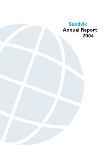 Thumbnail Sandvik Annual Report 2004