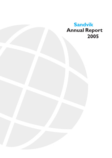 Thumbnail Sandvik Annual Report 2005