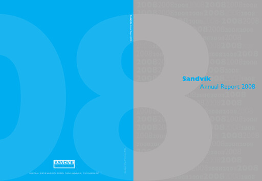Thumbnail Sandvik Annual Report 2008