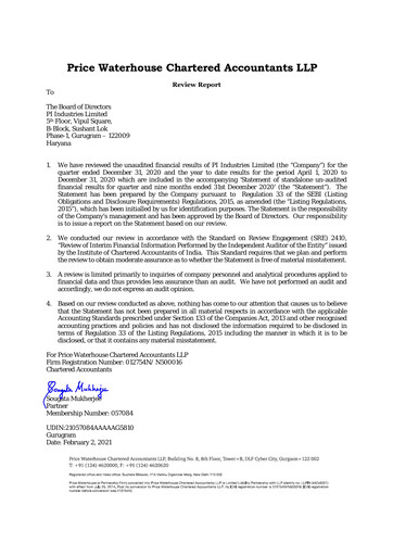 Thumbnail PI Industries Quarterly Report 2020-q4