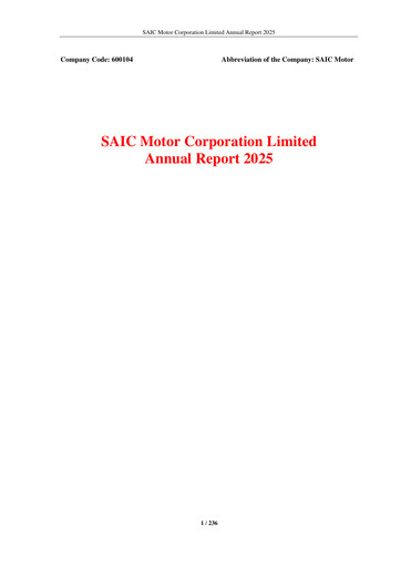 Thumbnail SAIC Motor
 Annual Report 2025