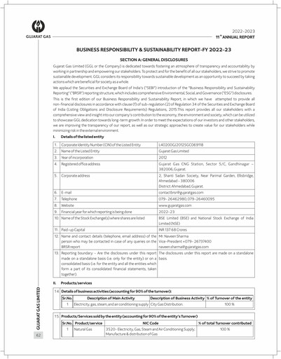 Thumbnail Gujarat Gas
 ESG Report 2022-2023