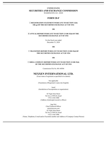 Miniature Nexxen Rapport annuel 2024