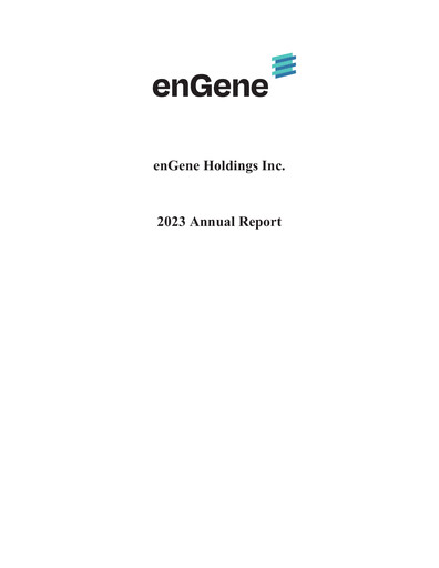 Thumbnail enGene Annual Report 2023