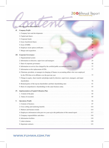 Thumbnail Yuanta Financial Holding Annual Report 2006