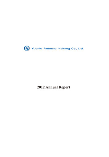 Thumbnail Yuanta Financial Holding Annual Report 2012