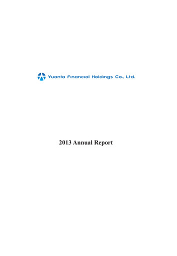 Thumbnail Yuanta Financial Holding Annual Report 2013