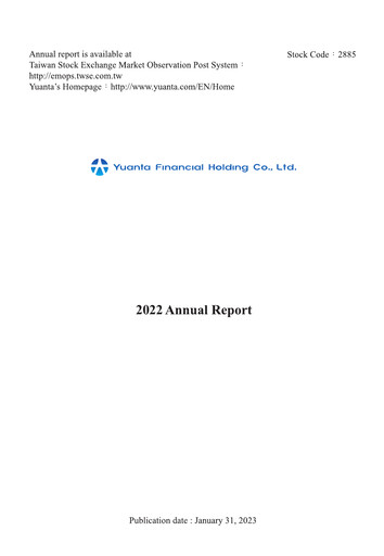 Thumbnail Yuanta Financial Holding Annual Report 2022