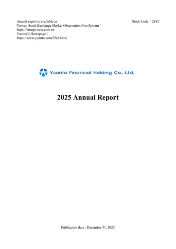 Thumbnail Yuanta Financial Holding Annual Report 2025