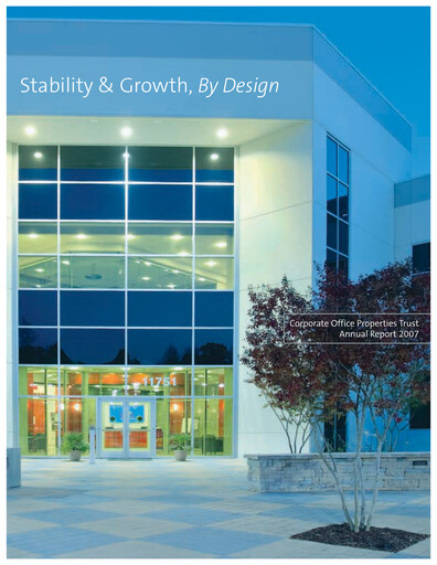 Thumbnail COPT Defense Properties Annual Report 2007