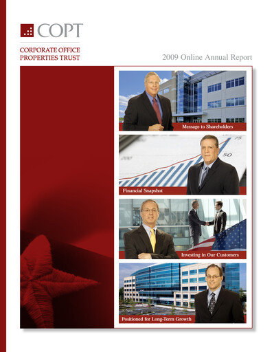 Thumbnail COPT Defense Properties Annual Report 2009