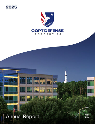 Thumbnail COPT Defense Properties Annual Report 2025