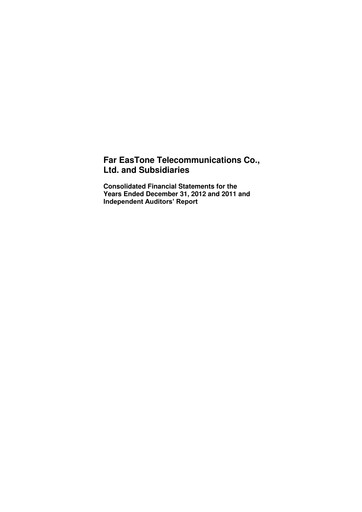 Thumbnail Far EasTone
 Financial Statement 2012