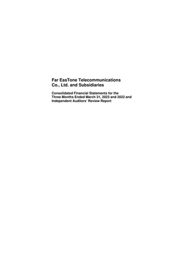 Thumbnail Far EasTone
 Quarterly Report 2023-q1
