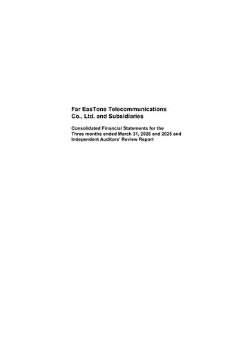 Thumbnail Far EasTone
 Quarterly Report 2026-q1