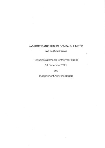 Thumbnail Kasikornbank Financial Statement 2021