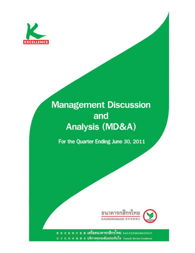 Vorschaubild Kasikornbank Quartalsbericht 2011-q2
