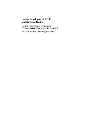 Thumbnail Emaar Development Half-year Report 2025-h1