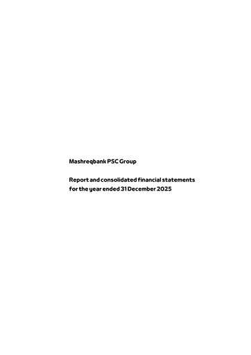Thumbnail Mashreqbank Financial Statement 2025
