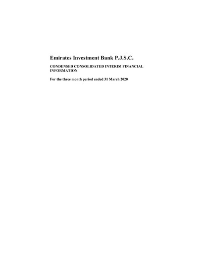 Thumbnail Emirates Investment Bank Quarterly Report 2020-q1