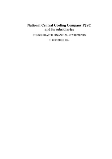 Thumbnail National Central Cooling Company Financial Statement 2024