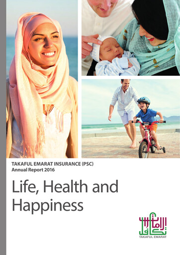 Miniature Takaful Emarat - Insurance Rapport annuel 2016