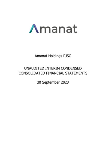Thumbnail Amanat Holdings Financial Statement 2023-9m