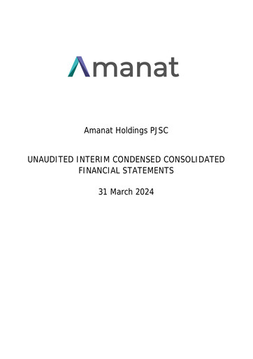 Thumbnail Amanat Holdings Financial Statement 2024-q1