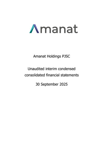Thumbnail Amanat Holdings Financial Statement 2025-9m