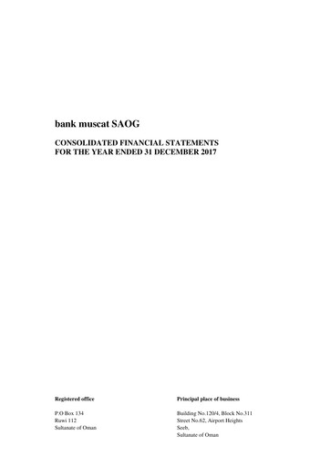 Thumbnail Bank Muscat Financial Statement 2017