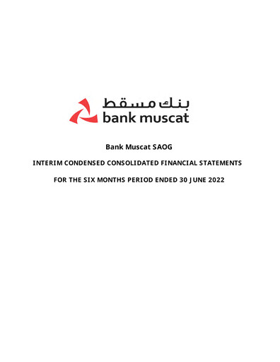 Thumbnail Bank Muscat Financial Statement 2022-h1