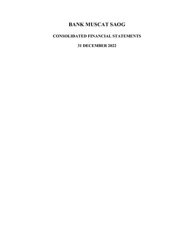 Thumbnail Bank Muscat Financial Statement 2022