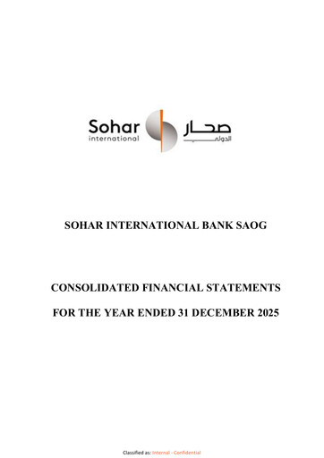 Thumbnail Sohar International Bank Financial Statement 2025