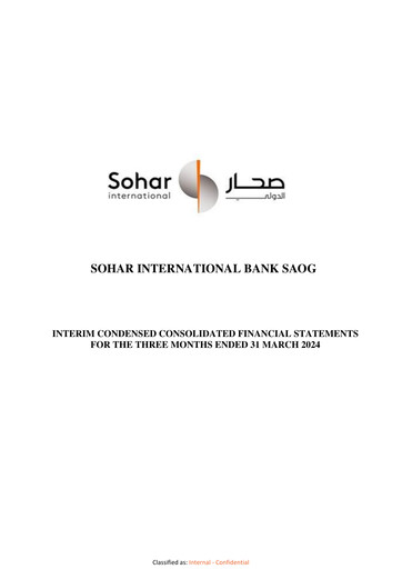 Thumbnail Sohar International Bank Quarterly Report 2024-q1