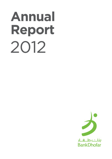Thumbnail Bank Dhofar Annual Report 2012