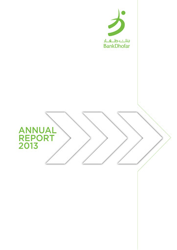 Thumbnail Bank Dhofar Annual Report 2013