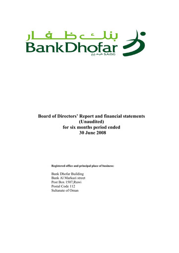 Thumbnail Bank Dhofar Financial Statement 2008-h1
