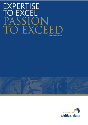 Thumbnail Ahlibank Annual Report 2006