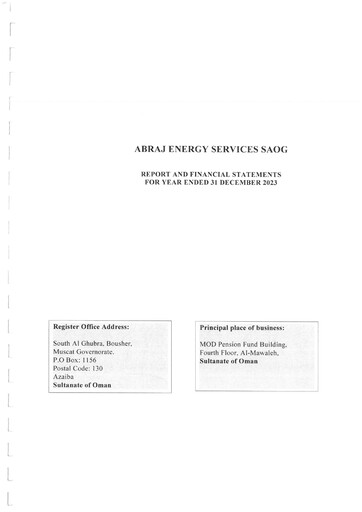 Thumbnail Abraj Energy Services Financial Statement 2023